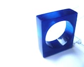 dark blue resin ring - dikua