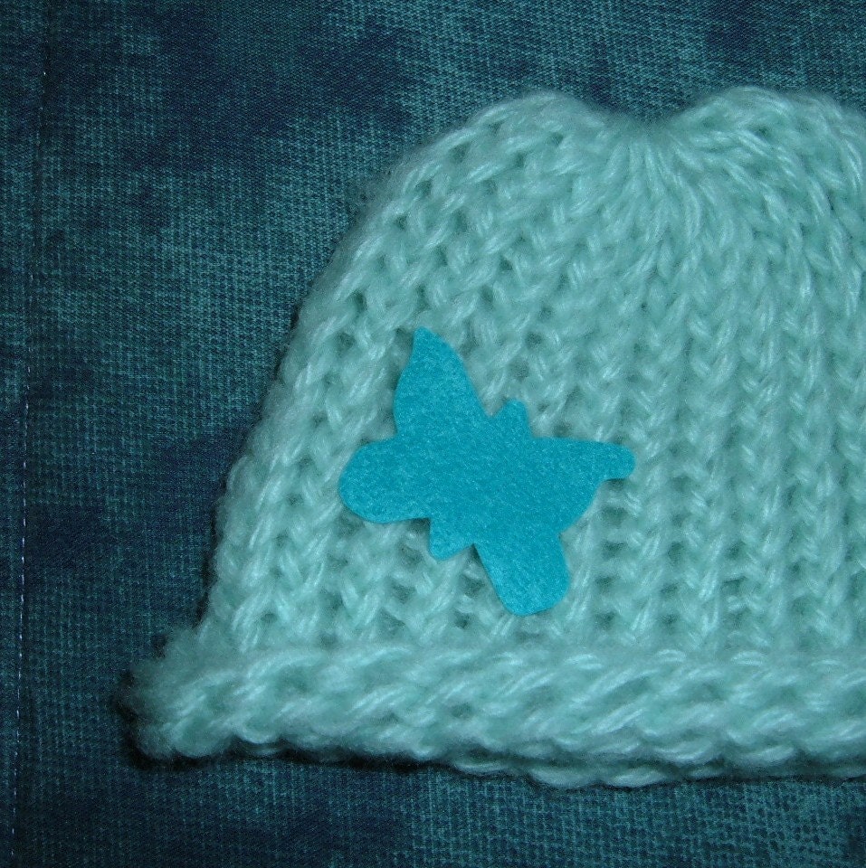 Knit Baby Hat - FLUTTERBY