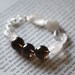SALE: Gwen Bracelet - Pale Purple Fluorite, Smoky Quartz