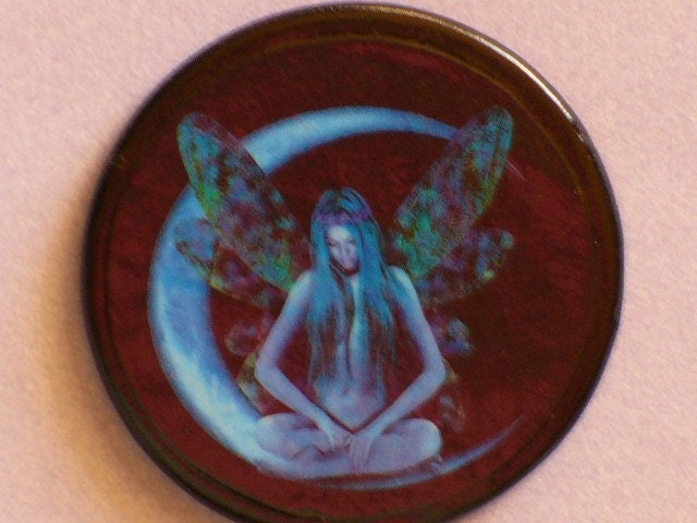 DRAGONFLY FAIRY Moon Talisman Amulet Witch Wicca Pagan