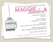 Bridal Shower Invitations - Birdcage