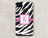 iPhone 5 - personalized custom iPhone cell phone case - "zebra"