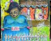 unconditional mixed media painting