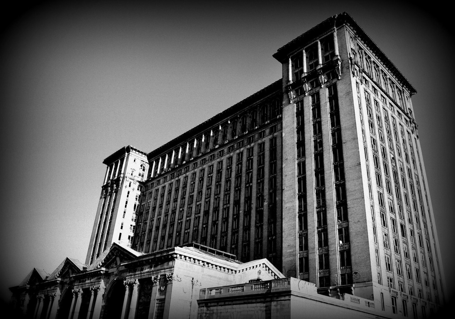 5x7 Michigan Central Station Detroit Fine Art Print