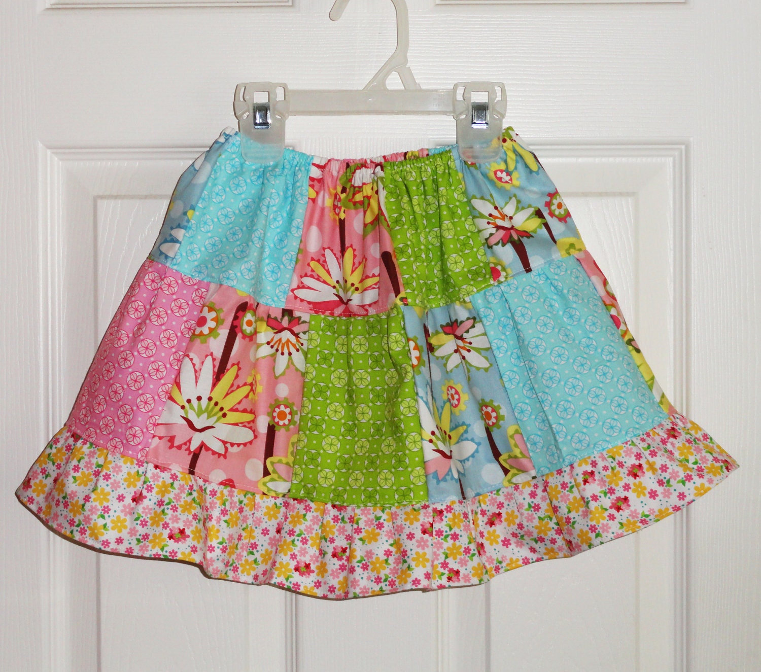 Lily Skirt Girls Patchwork Twirl 3m to size 5/6 buy 2 get 1 free