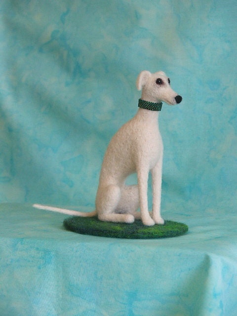 Needle felted Whippet, Greyhound, Italian Greyhound or Sight Hound