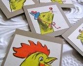 Gift Cards - Vintage Children's Book illustrations - Set of 5 Cards