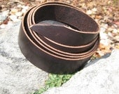 Brown Leather Belt Blank - 1.375 inch