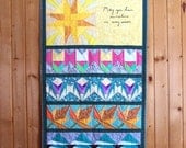 Seasons of Sunshine quilted wall hanging