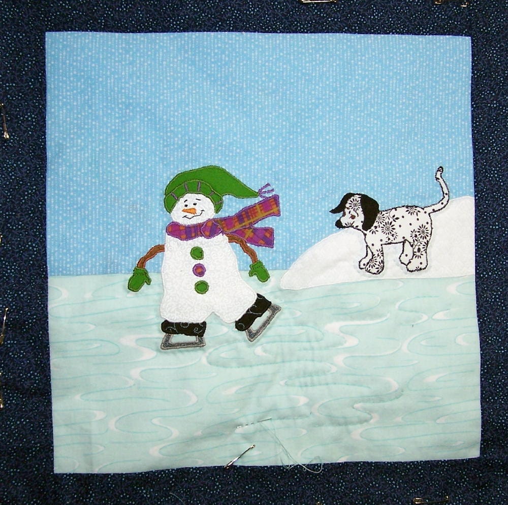 Winter friends fabric wall decor