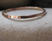 Wedding Ring Set. PICK 2 colors of 14K gold. Engraveable.