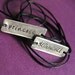 Star Wars Bracelets Han Solo & Princess Leia: The Princess and the Scoundrel - His and hers Stamped Metal Wrap Bracelets on Cotton Cord