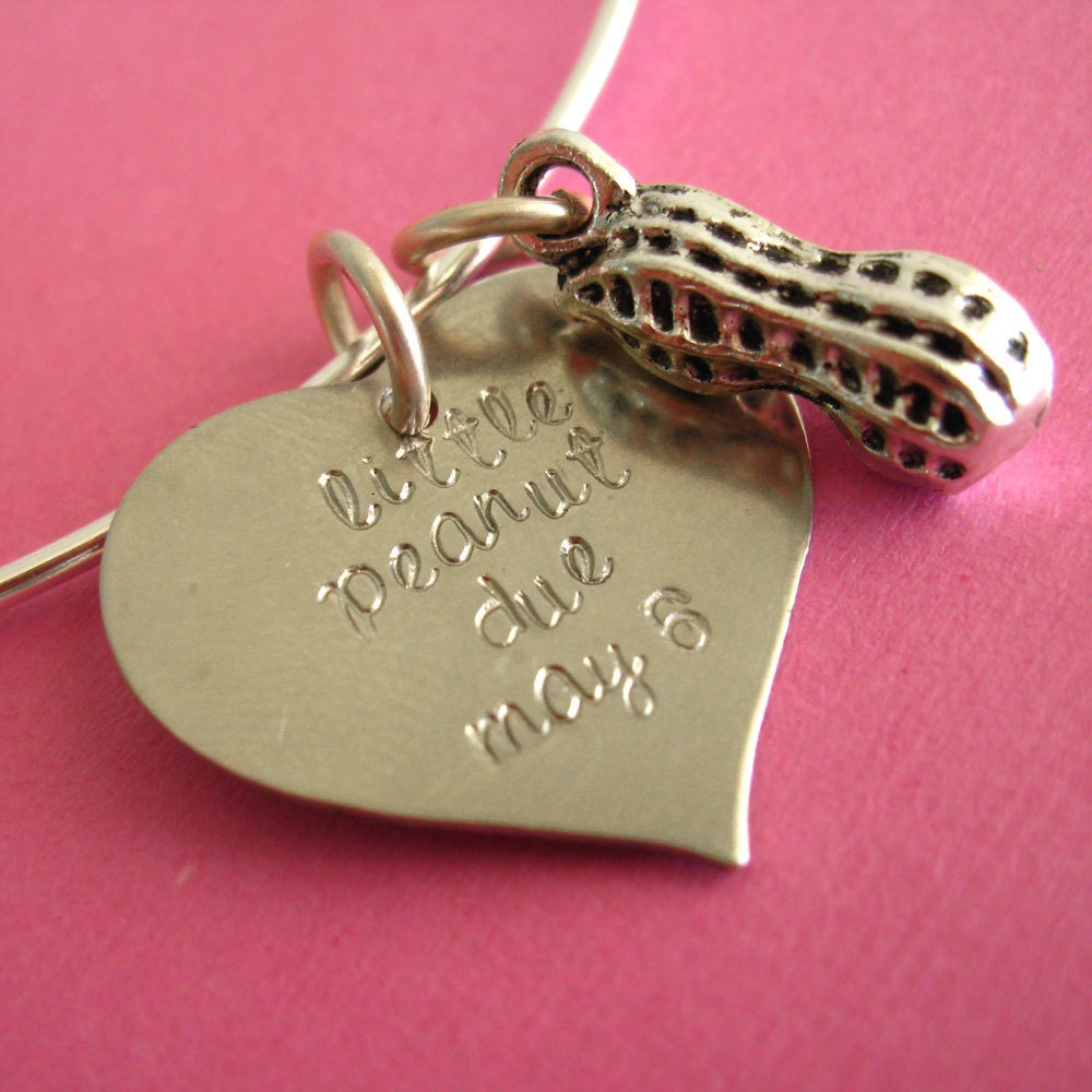 Little Peanut Baby Due Date Bangle Bracelet