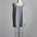 TANK SHIRT 1990s Vintage Black And Ivory Check Print Slouchy Tunic Tank Top