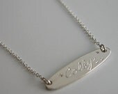 Custom Engraved Name Necklace or Bracelet