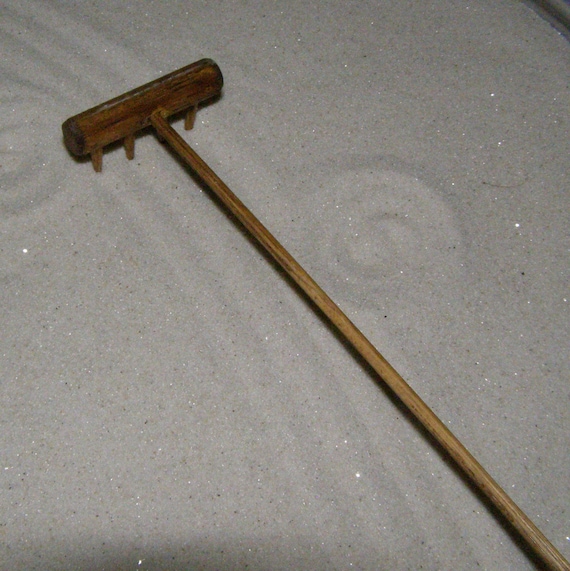 Mini Zen Garden Rake Plain Jane by TheMudmom on Etsy
