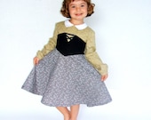Sleeping Beauty Briar Rose PRINCESS Aurora dress in grey soft green and black Tinkerella custom boutique size 2T to 6X