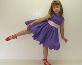 JUNE Einstein boutique  size from 12 months to girls 5 purple dress  TinkerellaCreations  perfect for fans of playhouse disney