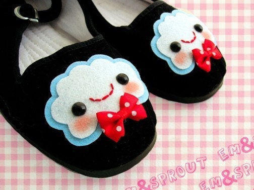 Cloud Shoes - Happy Cloud Mary Janes - Adult Size 11