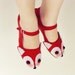 Red Fox Shoes - Fox Face Mary Janes - Ladies Size 9