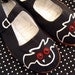 Black Bat Mary Jane Shoes - Size 7