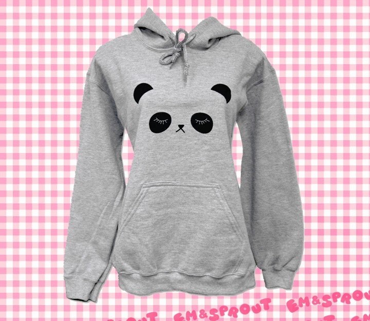 Items Similar To Panda Hoodie Sleepy Panda Bear Hooded Sweatshirt Unisex Available In S 