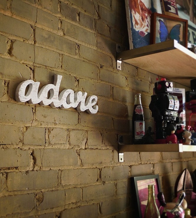 adore handmade wood sign - engagement or wedding - wall decoration for vintage or modern decor