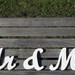 Wedding or Engagement Mr and Mrs handmade wood sign - wall decoration for vintage or modern decor