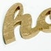 SALE holla handmade gold painted wood sign - wall decoration for vintage or modern decor