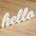 hello acrylic sign