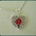 Silver Heart with Swarvoski Crystal Necklace