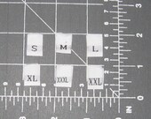 100 Woven Size Tags - Mixed Lot - You Choose 100 Labels from Sizes S M L XL XXL XXXL