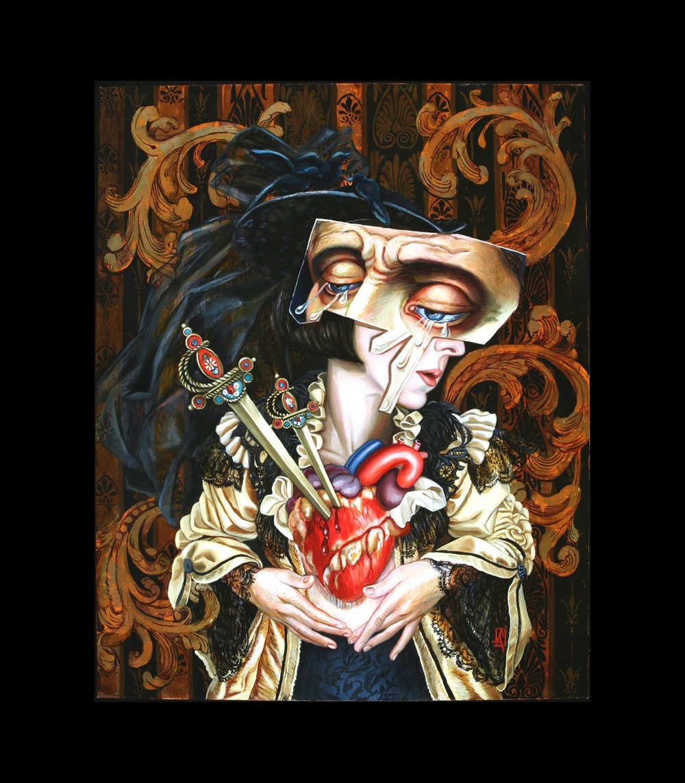 The Ecstasy of Madam Dolorosa, 13 x 19 inches, Hand Signed and Numbered Edition of 50