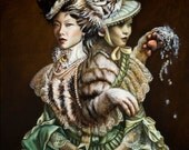 Lady or Tiger, 13 x 19 inches, Hand Signed and Numbered Edition of 50