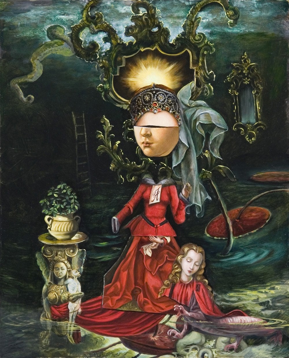 Bride Stripping the Bachelors Bare, 13 x 19 inches, Hand Signed and Numbered Edition of 50