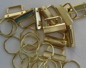 Key Fob Hardware Brass Tone Sets For Wristlets