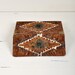 vintage peacock feather clutch