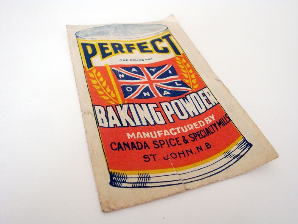 RARE Antique Perfect National Baking Powder Coupon from Saint John, NB