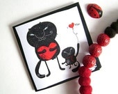 Set of 3 Notecards - I love You