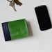 Leather Frankie Wallet in Green