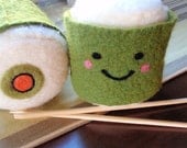Mr. Sushi - Stuffed Plush Needle Felted Friend