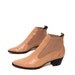 size 7 TAUPE tan leather 80s SOUTHWEST slip on ankle booties