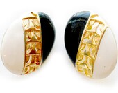 Vintage Mod Color Block Earrings