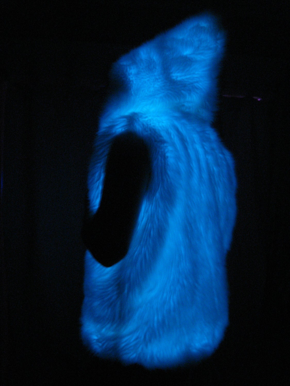 Glowing faux fur VEST