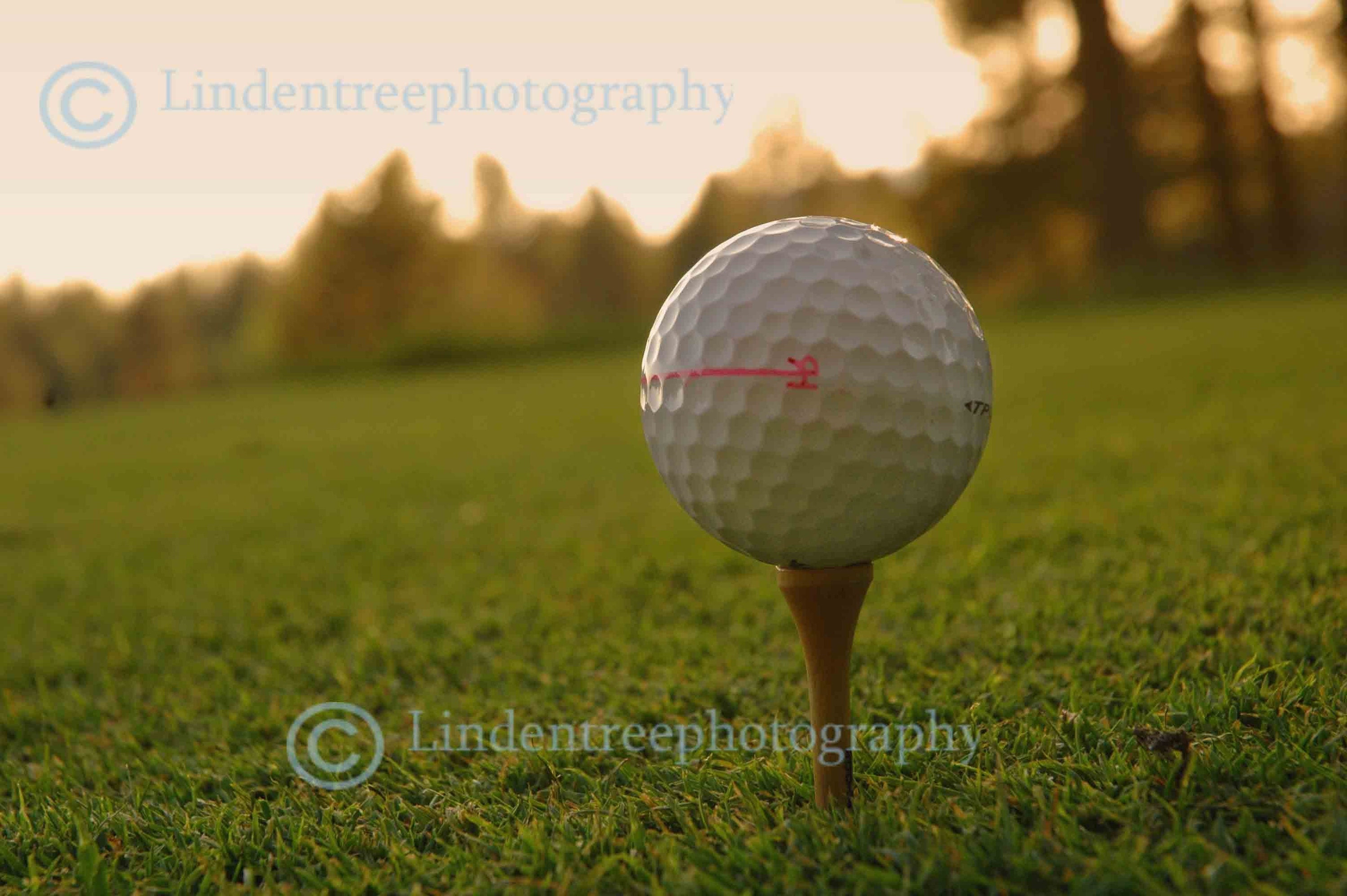 Golf photo card set