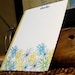 flower burst personalized flat notes / personalized stationery - set (10)