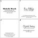 one-sided solid ikat calling cards - set (50)