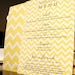 chevron menu cards or invites - sample