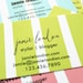 custom order for hillary cabana stripe calling cards or mommy cards - set (50)