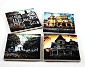 Art Tile Coaster Set - Haunted Hauntings
